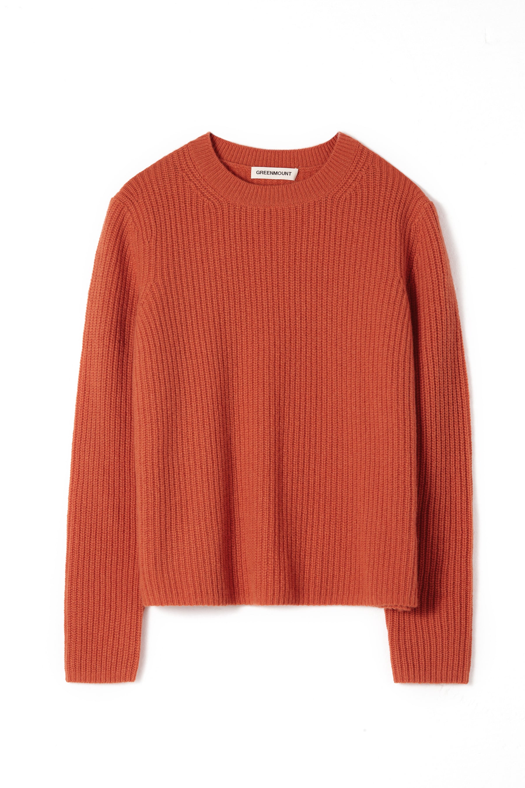 Crewneck Ribbed Cashmere Sweater(50% Recycled)