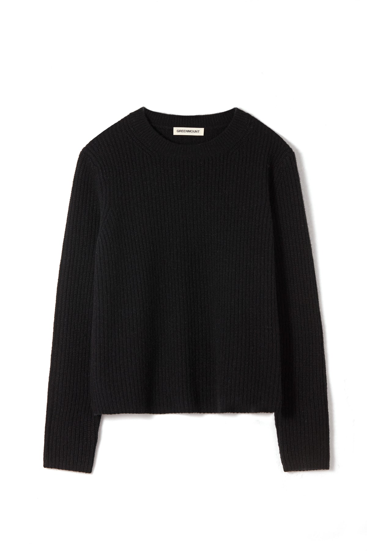 Crewneck Ribbed Cashmere Sweater(50% Recycled)