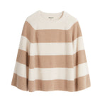 Stripe Crewneck Cashmere Sweater