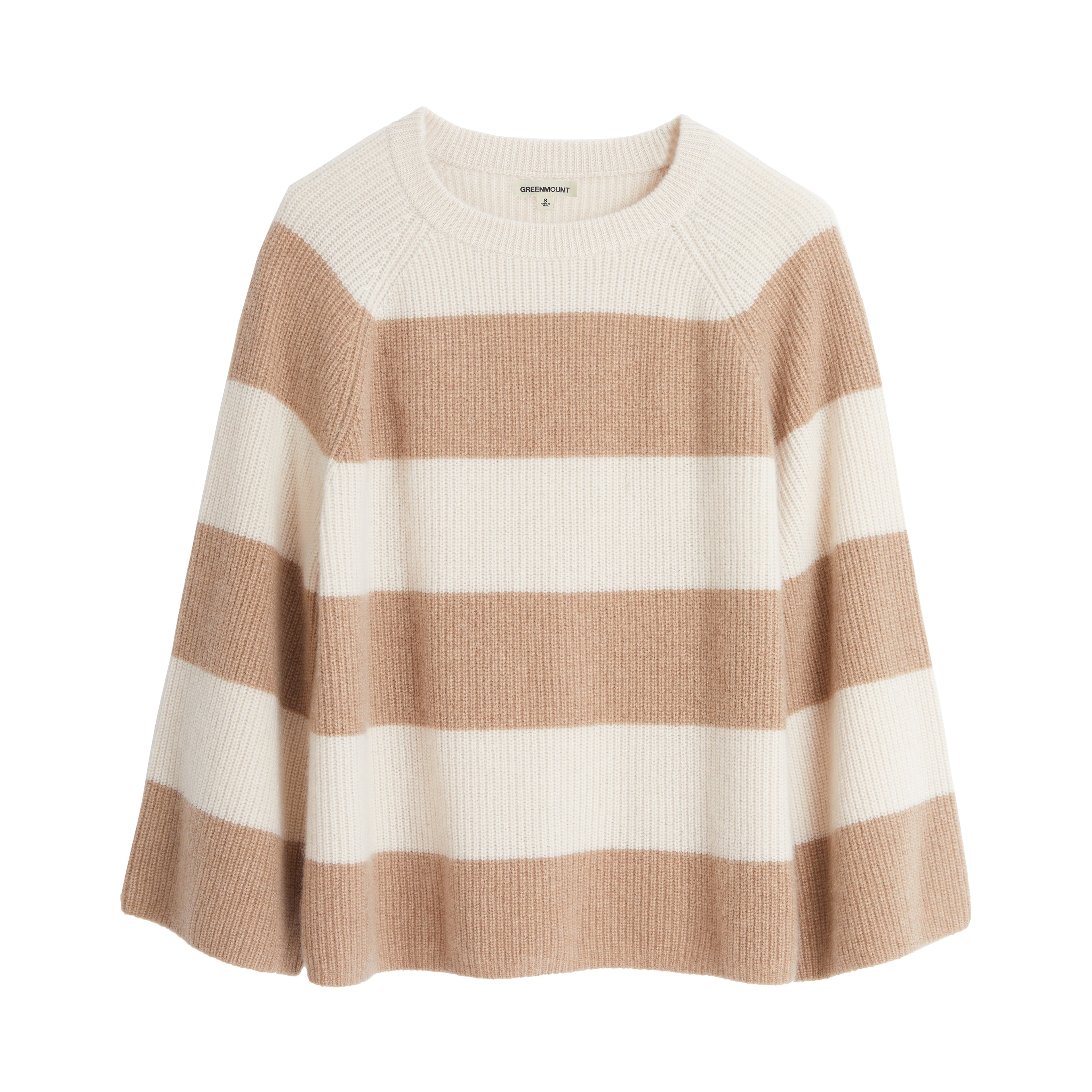 Stripe Crewneck Cashmere Sweater
