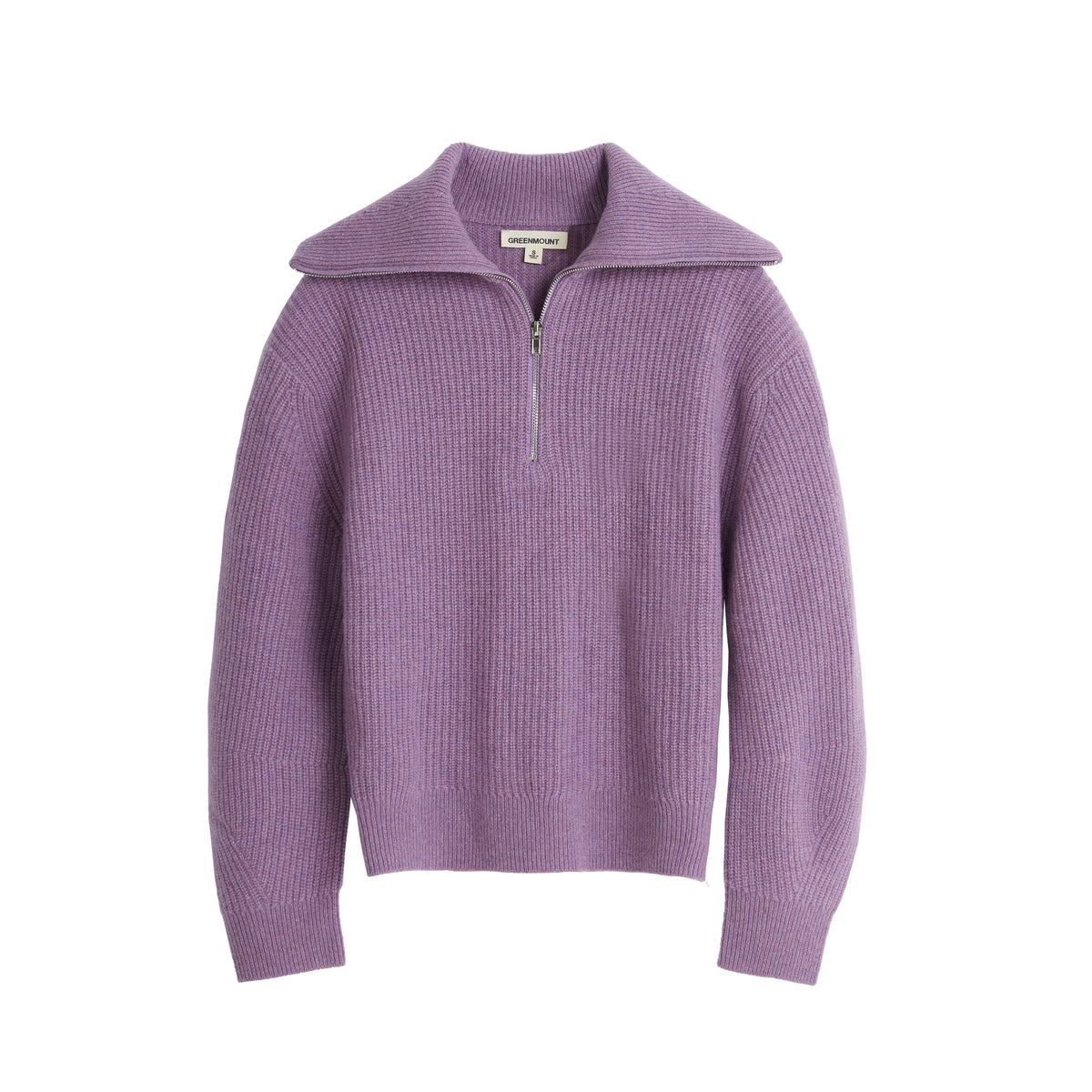 Zipper Lapel Cashmere Sweater