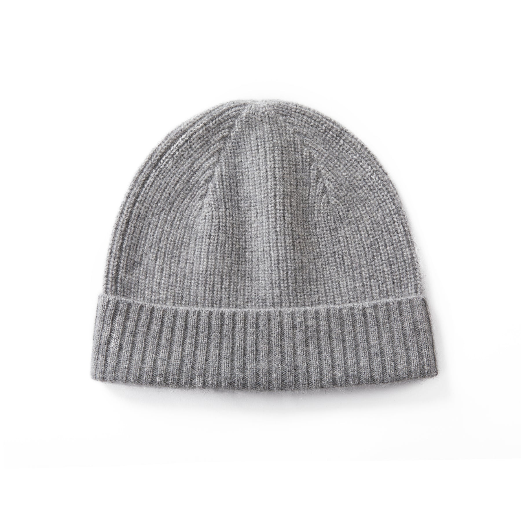 Unisex Cashmere Ribbed Beanie