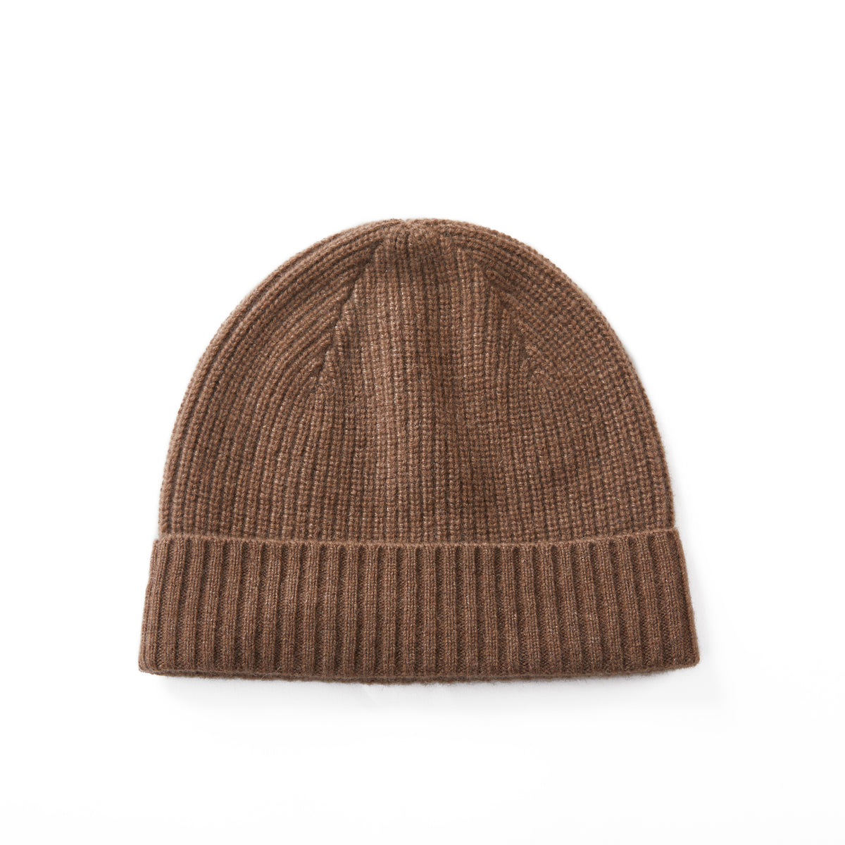 Unisex Cashmere Ribbed Beanie