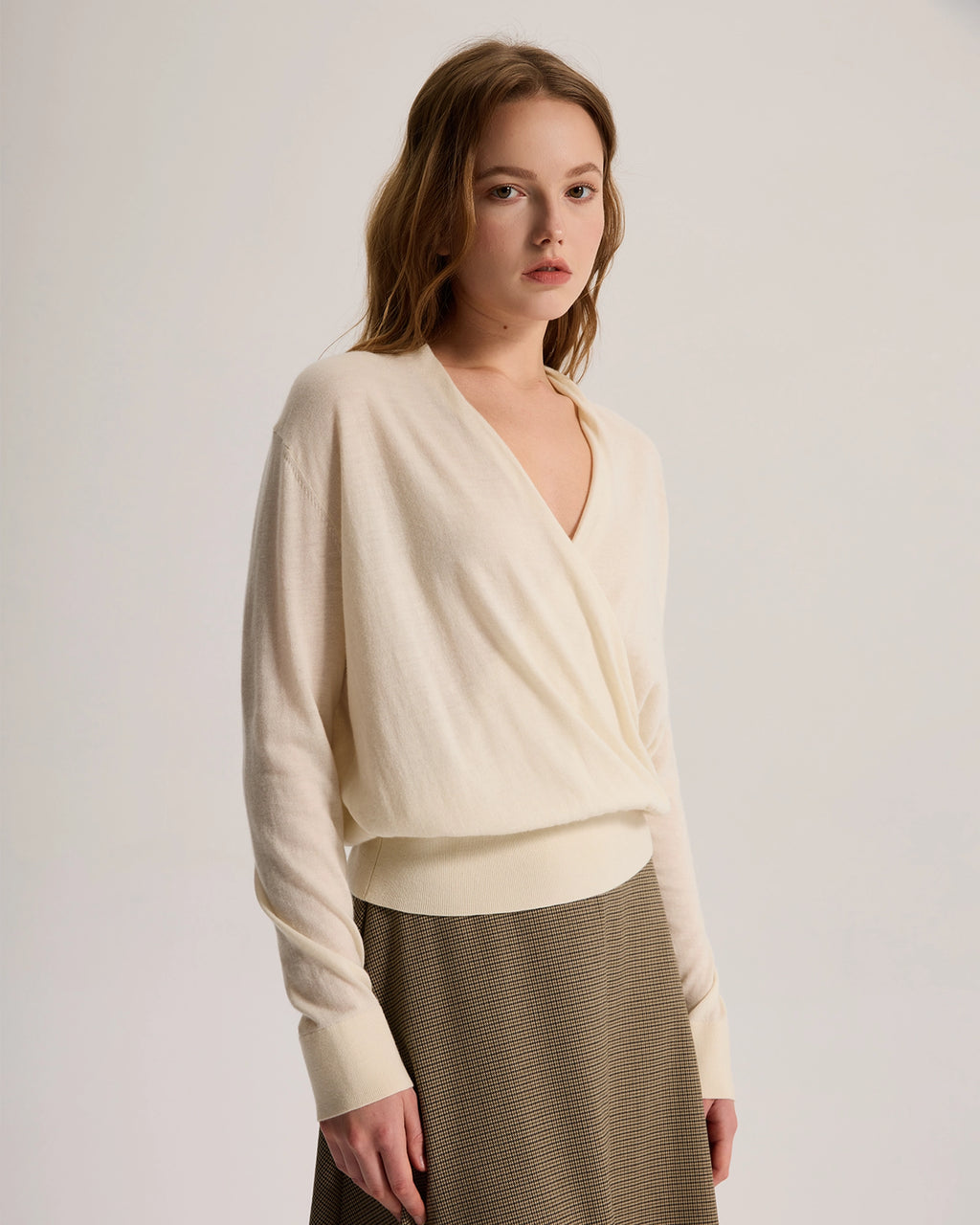 Lightweight Oversize Worsted Cashmere Sweater