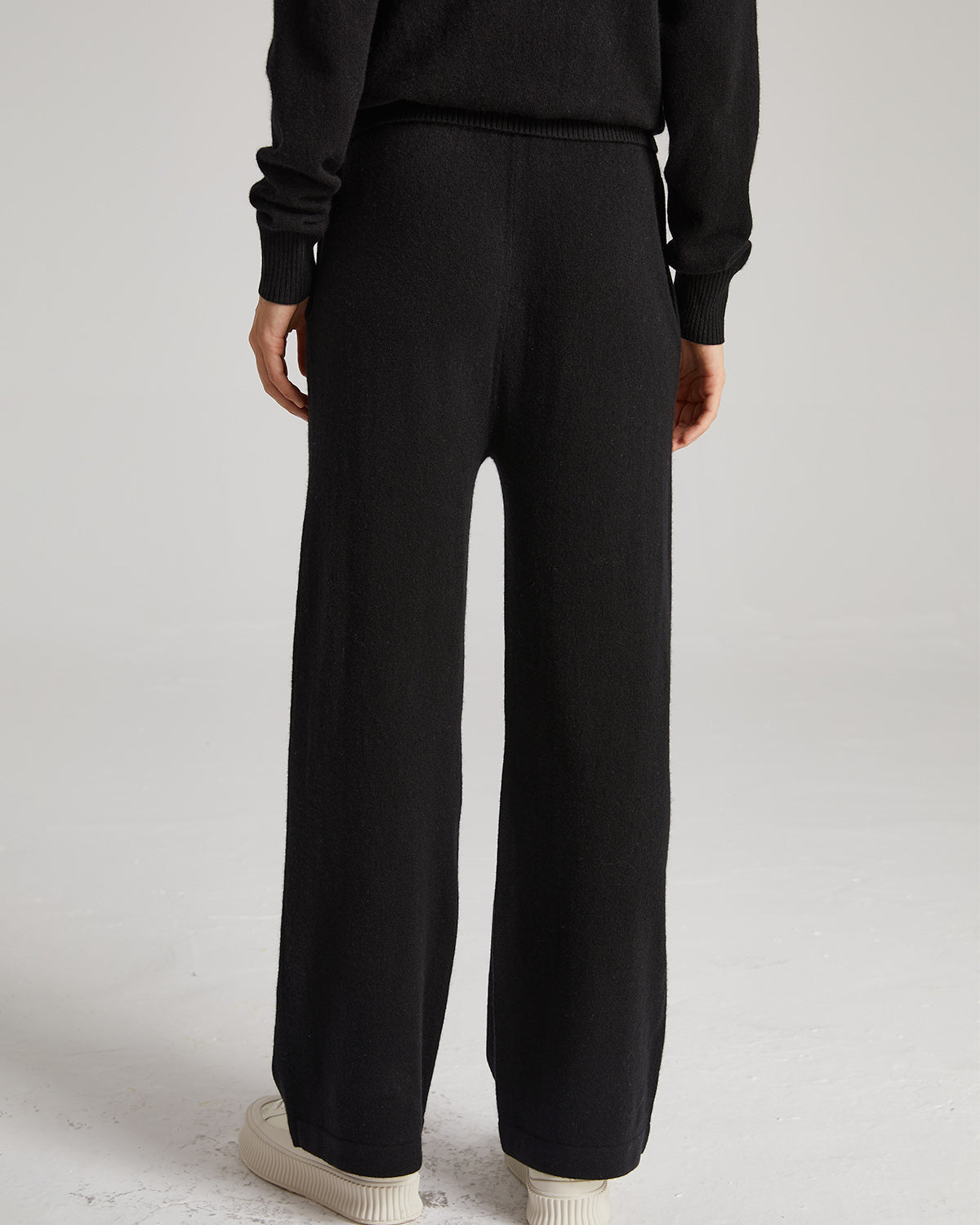 Wide Leg Cashmere Pants
