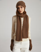 Cashmere Scarf Beanie Gloves Set