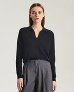 Cashmere Polo Sweater