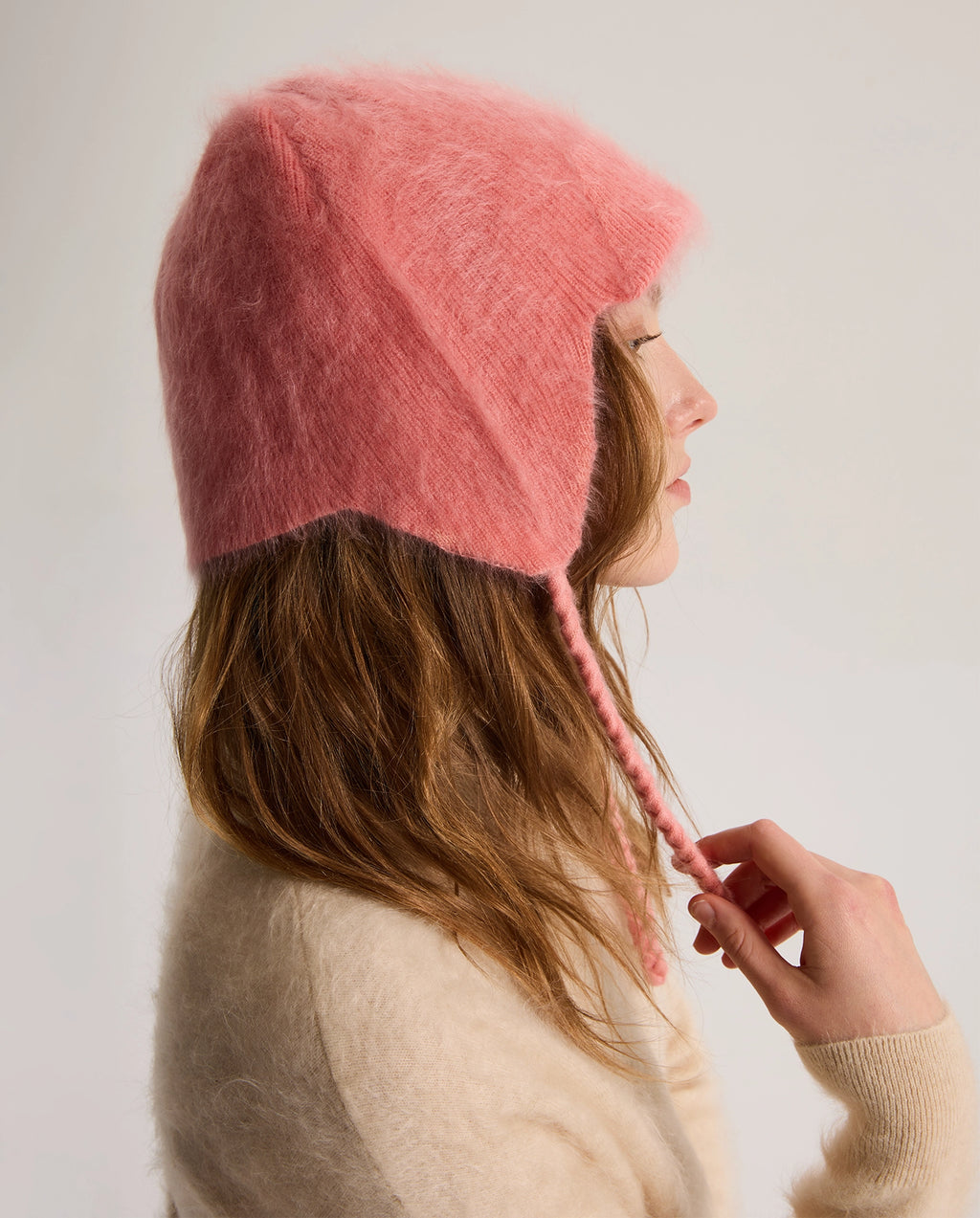 Brushed Cashmere Earflaps Hat