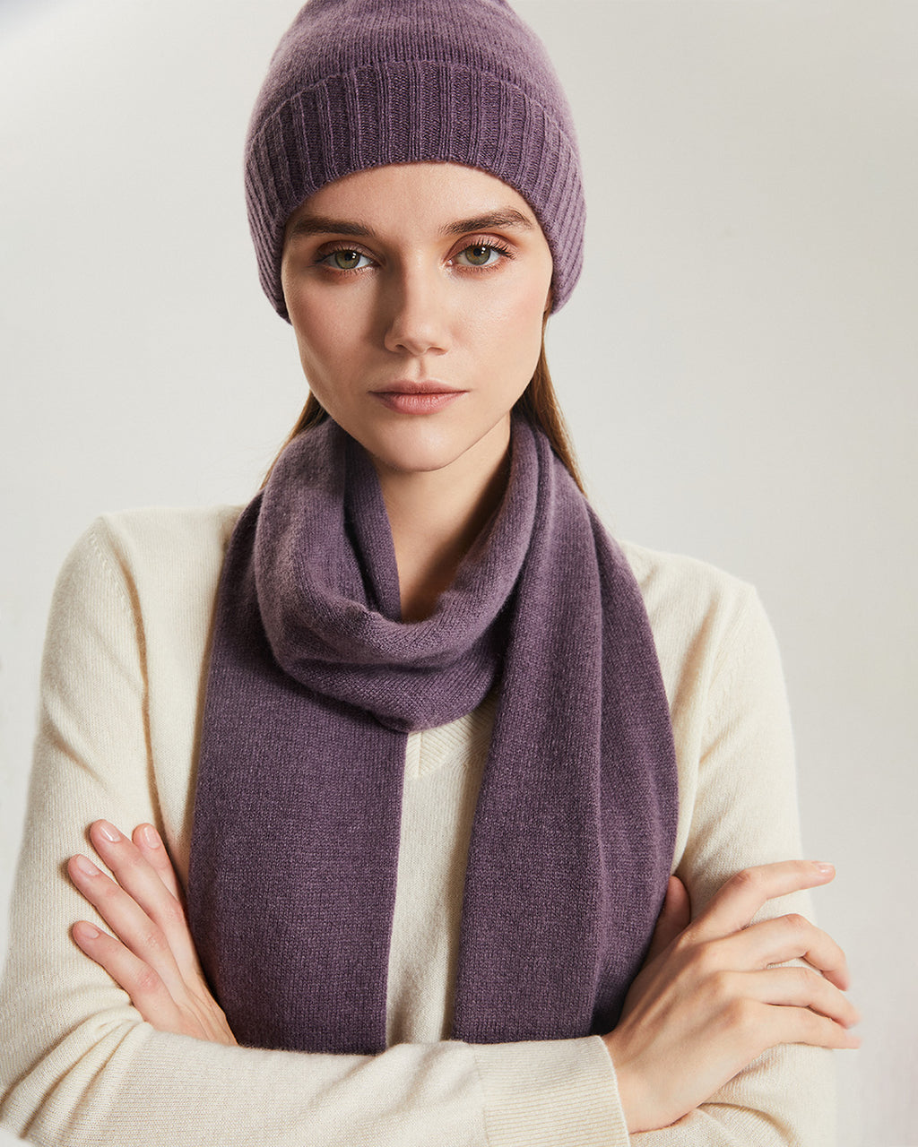 Cashmere Beanie & Scarf Set