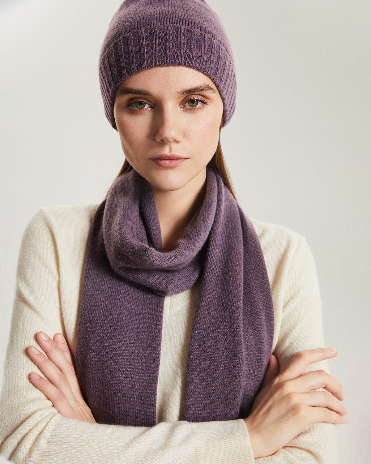 Cashmere Beanie & Scarf Set