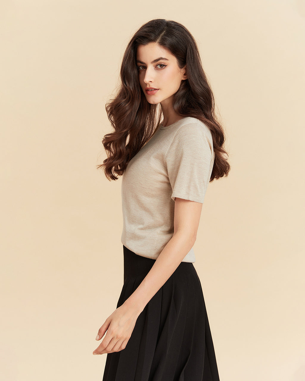 Silk Cashmere T shirt