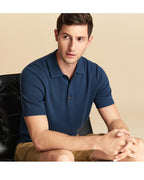 Jacquard Wool Polo Shirt