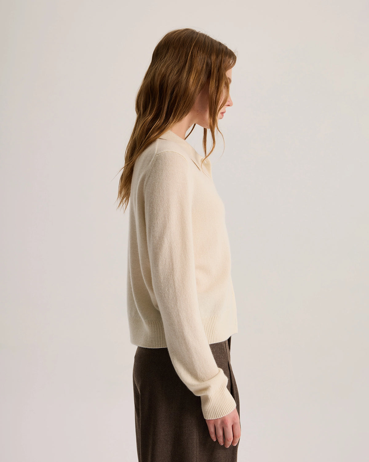 cashmere button down cardigan