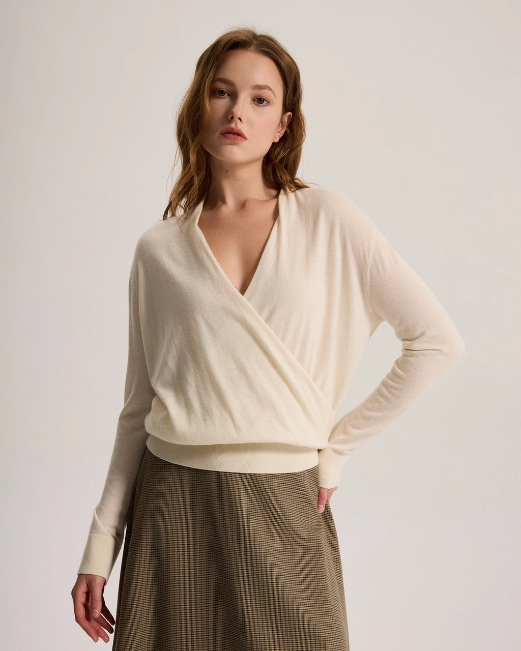Lightweight Oversize Worsted Cashmere Sweater