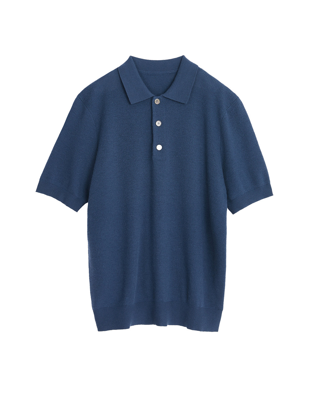 Jacquard Wool Polo Shirt