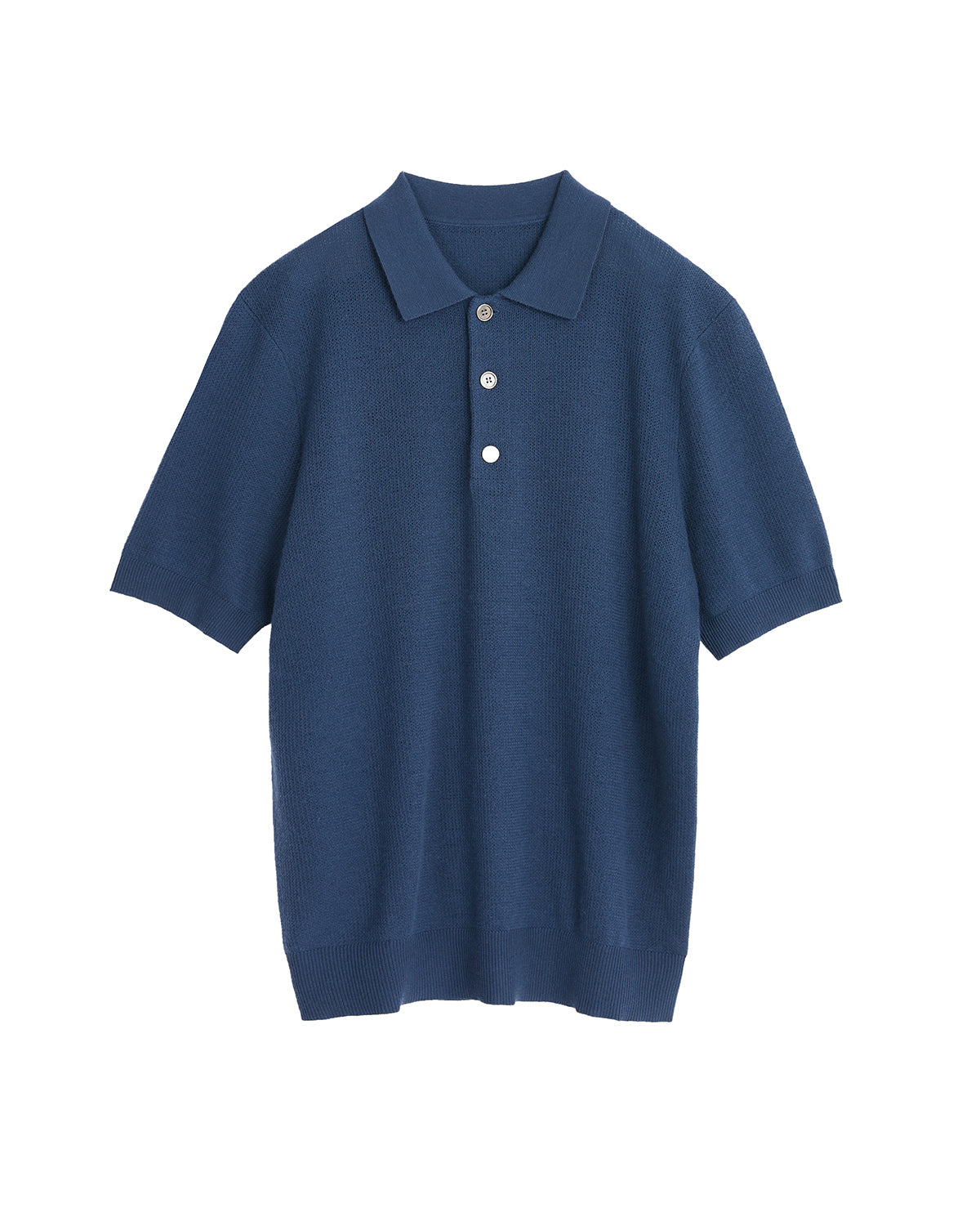 Jacquard Wool Polo Shirt
