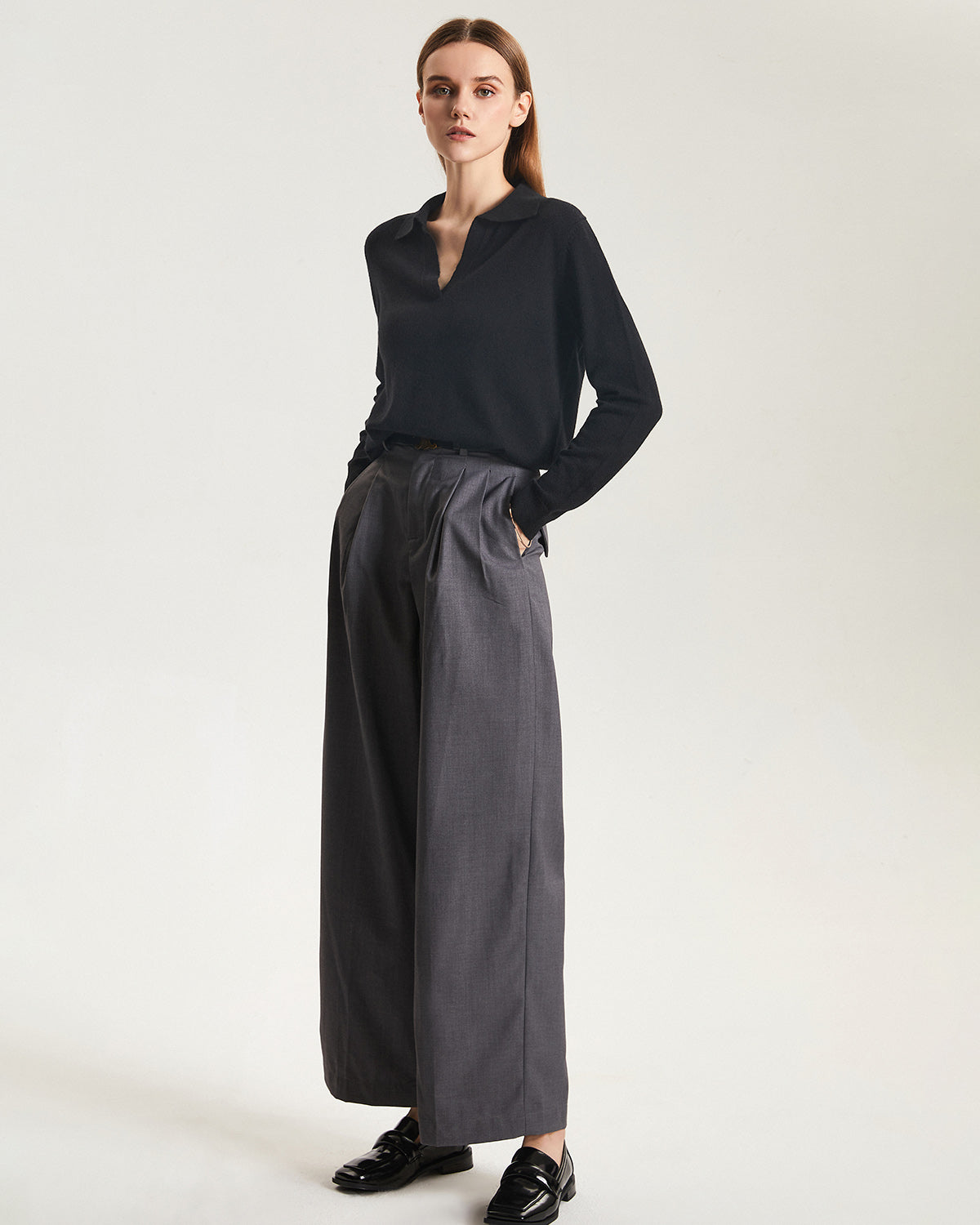 Cashmere Polo Sweater