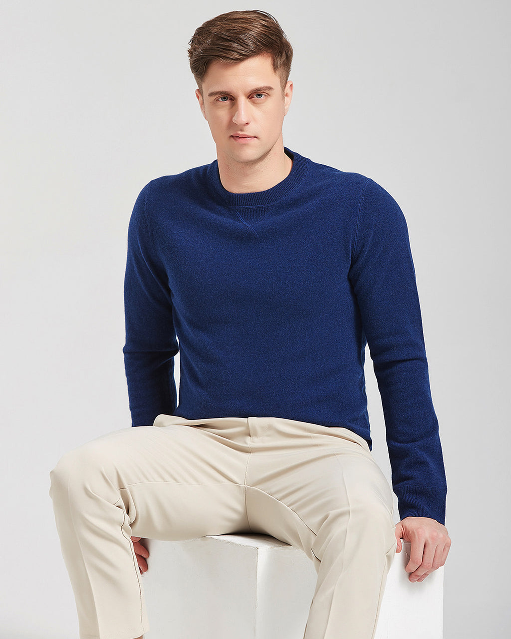 Crewneck Pullover Cashmere Sweater