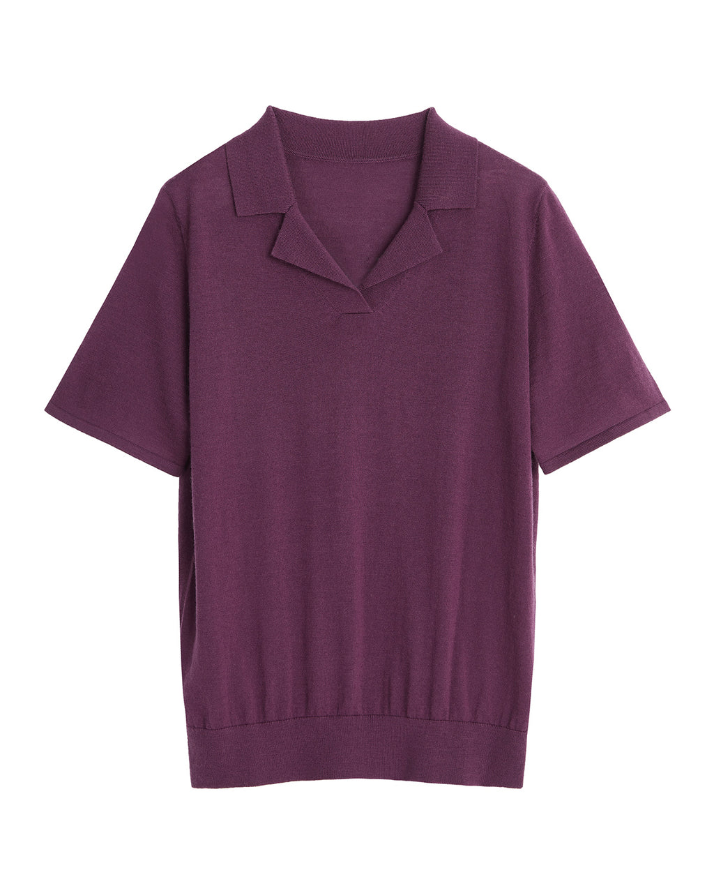 V Neck Lapel Polo Shirt
