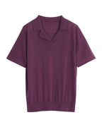 V Neck Lapel Polo Shirt