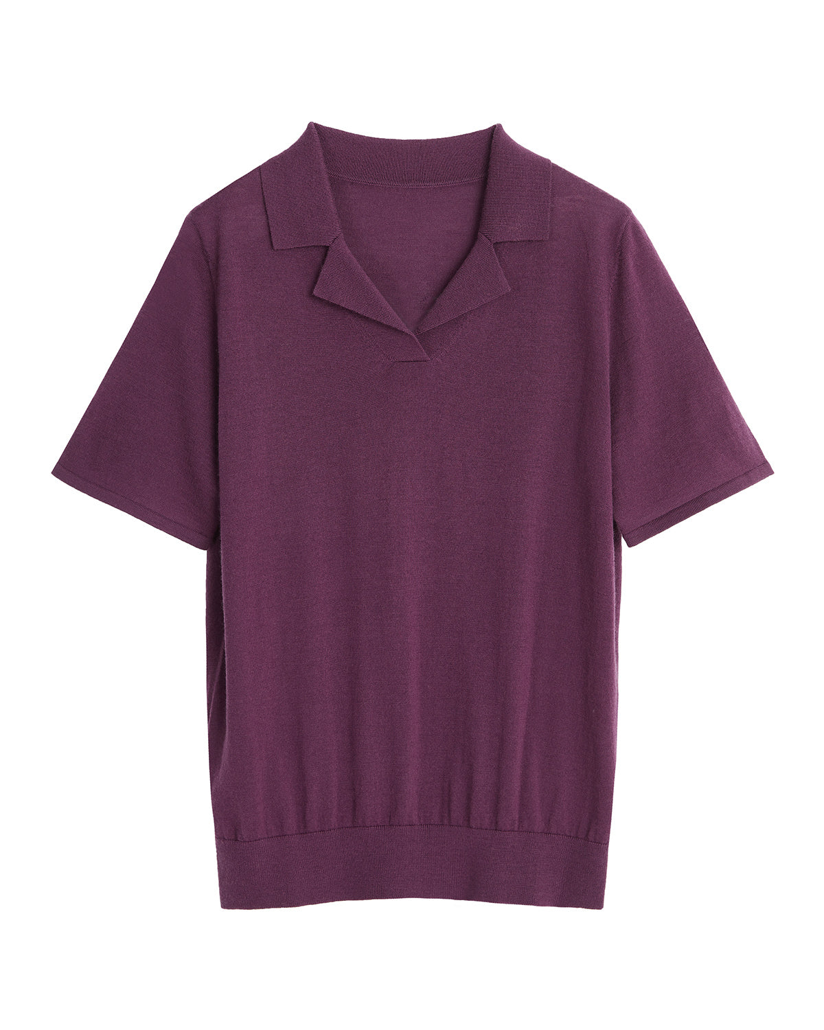 V Neck Lapel Polo Shirt