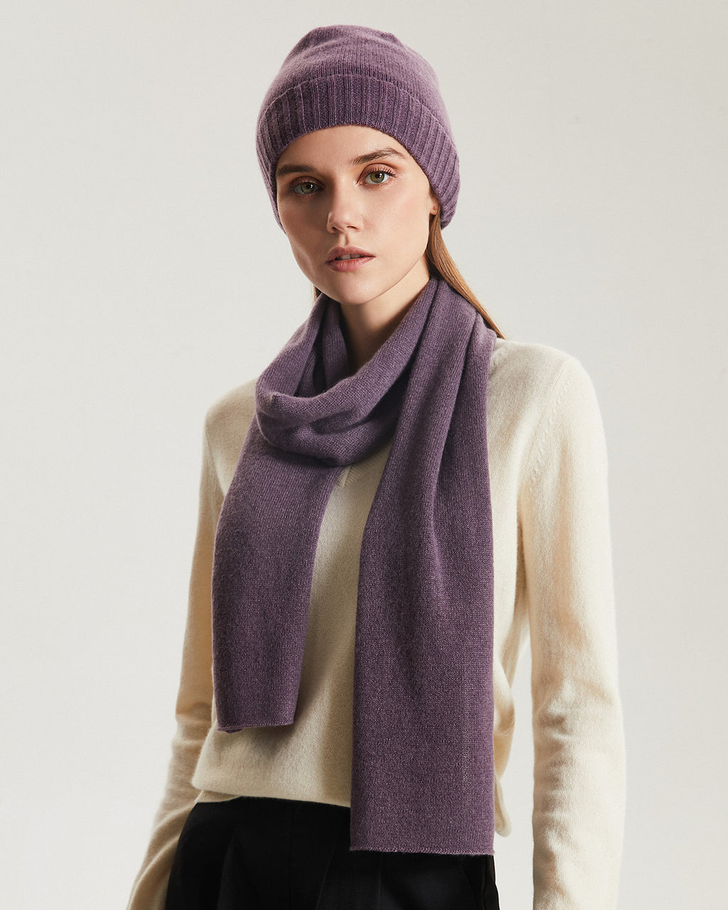 Cashmere Beanie & Scarf Set