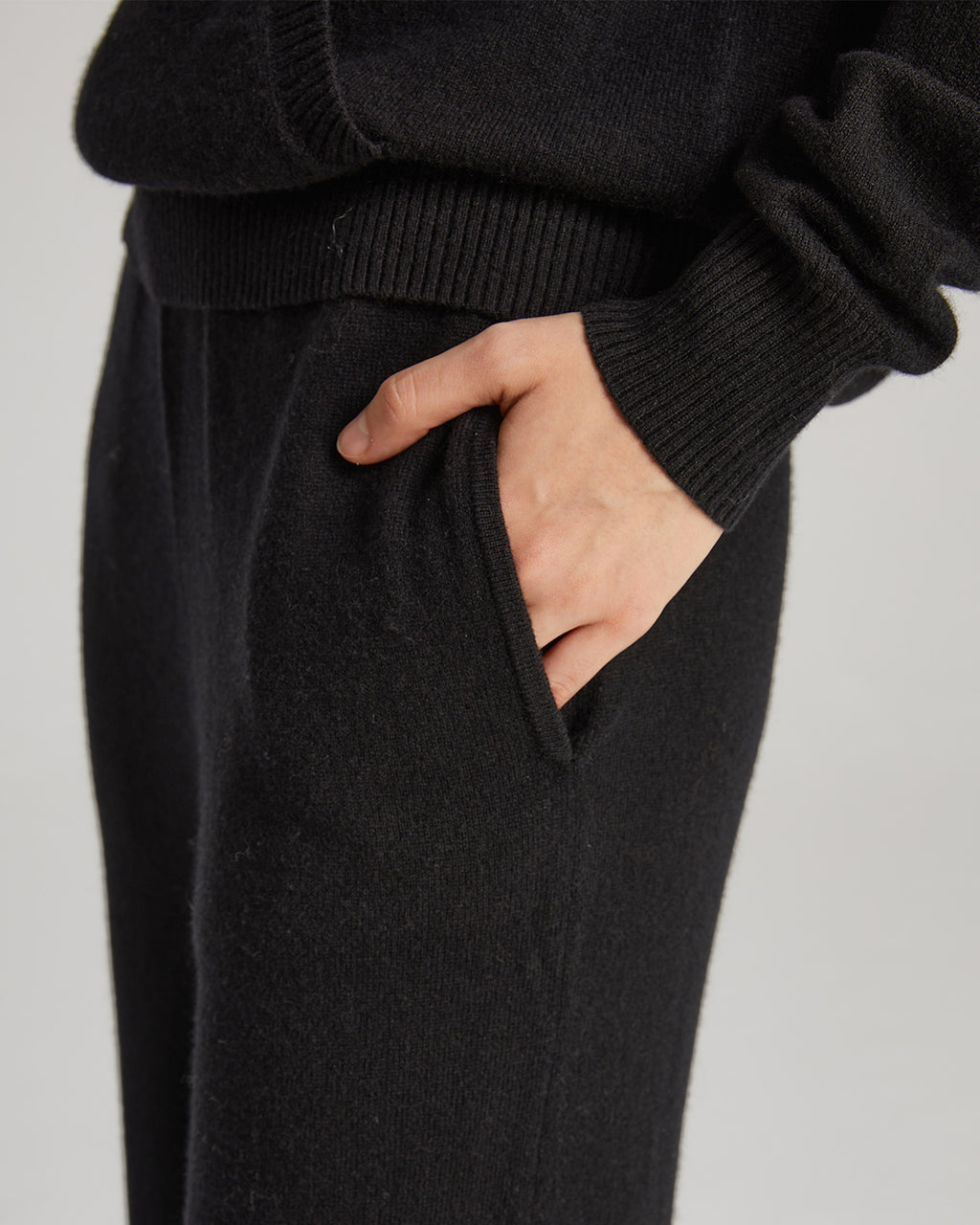Wide Leg Cashmere Pants
