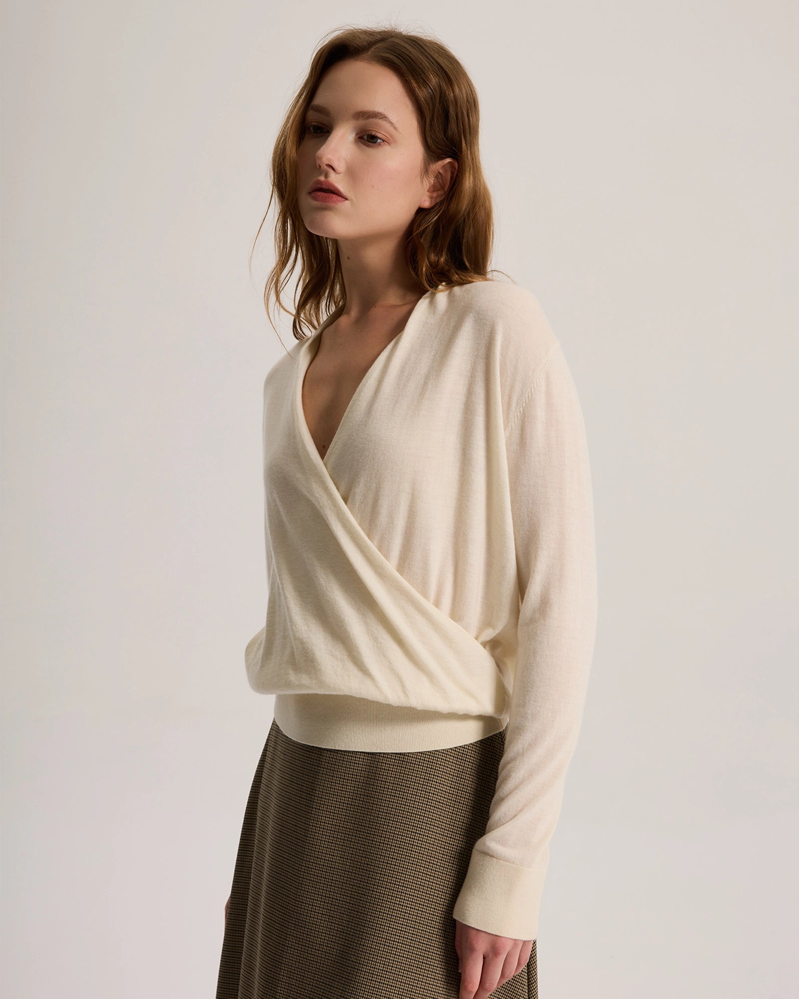 Lightweight Oversize Worsted Cashmere Sweater