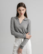 Super Lightweight Worsted Cashmere Polo