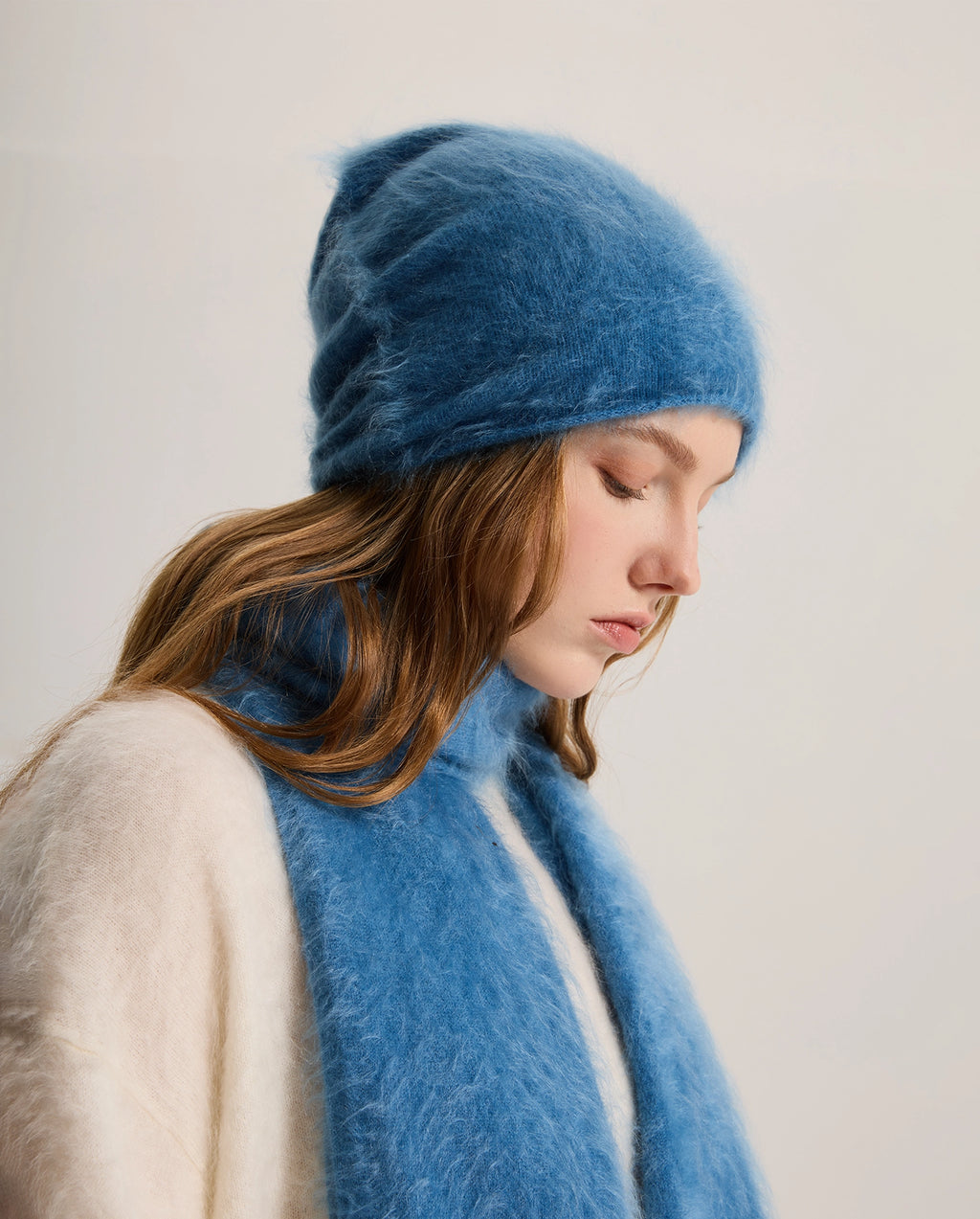 Brushed Cashmere Ski Beanie