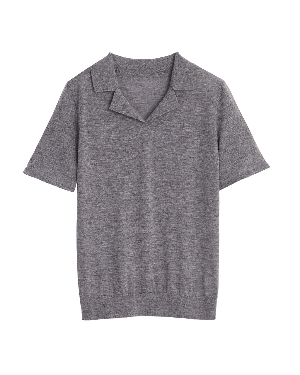 V Neck Lapel Polo Shirt