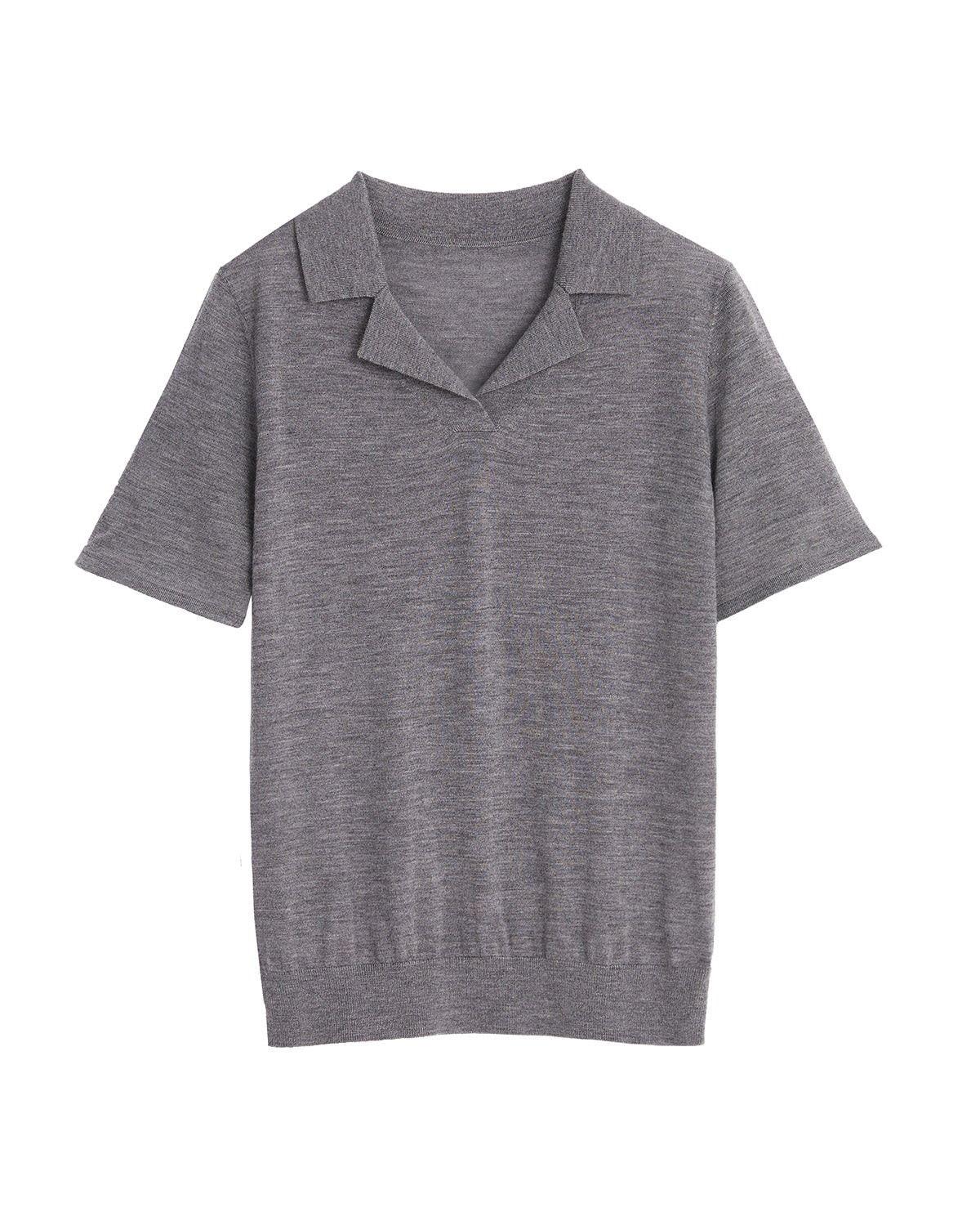 V Neck Lapel Polo Shirt