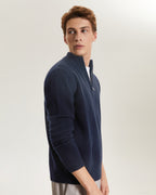 Quarter-Zip Recycled Cashmere Sweater