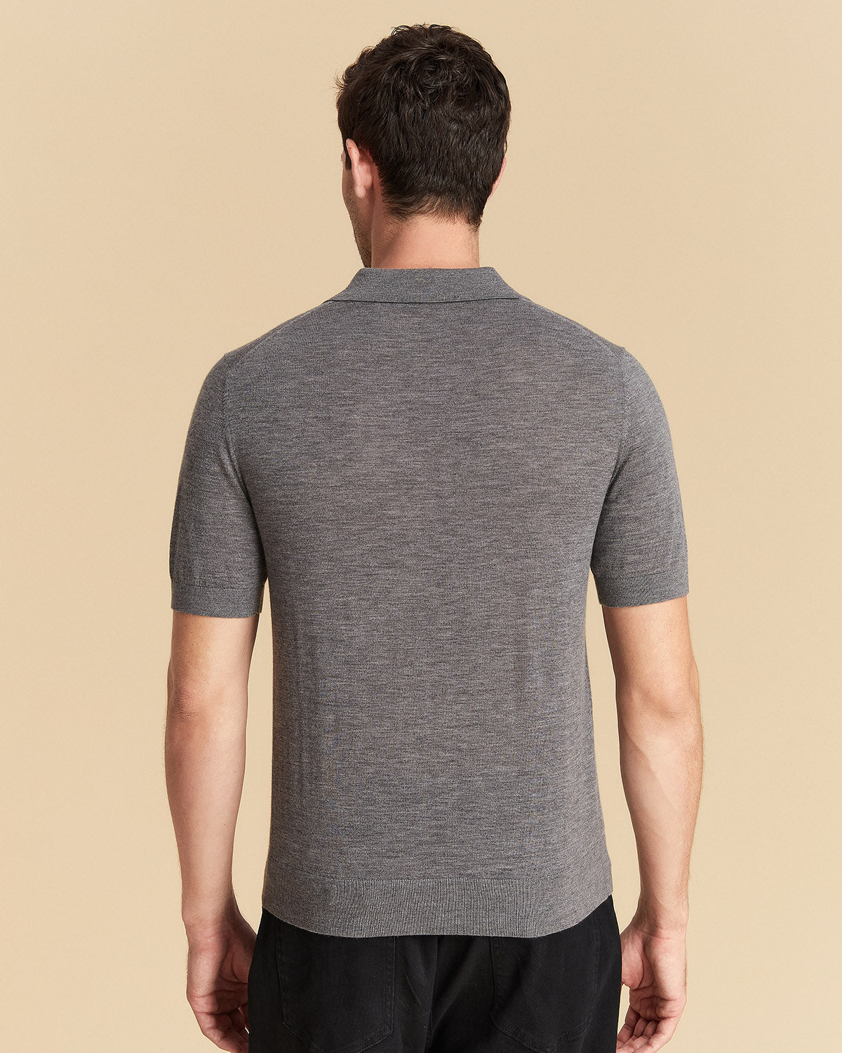 Wool Silk Polo Shirt