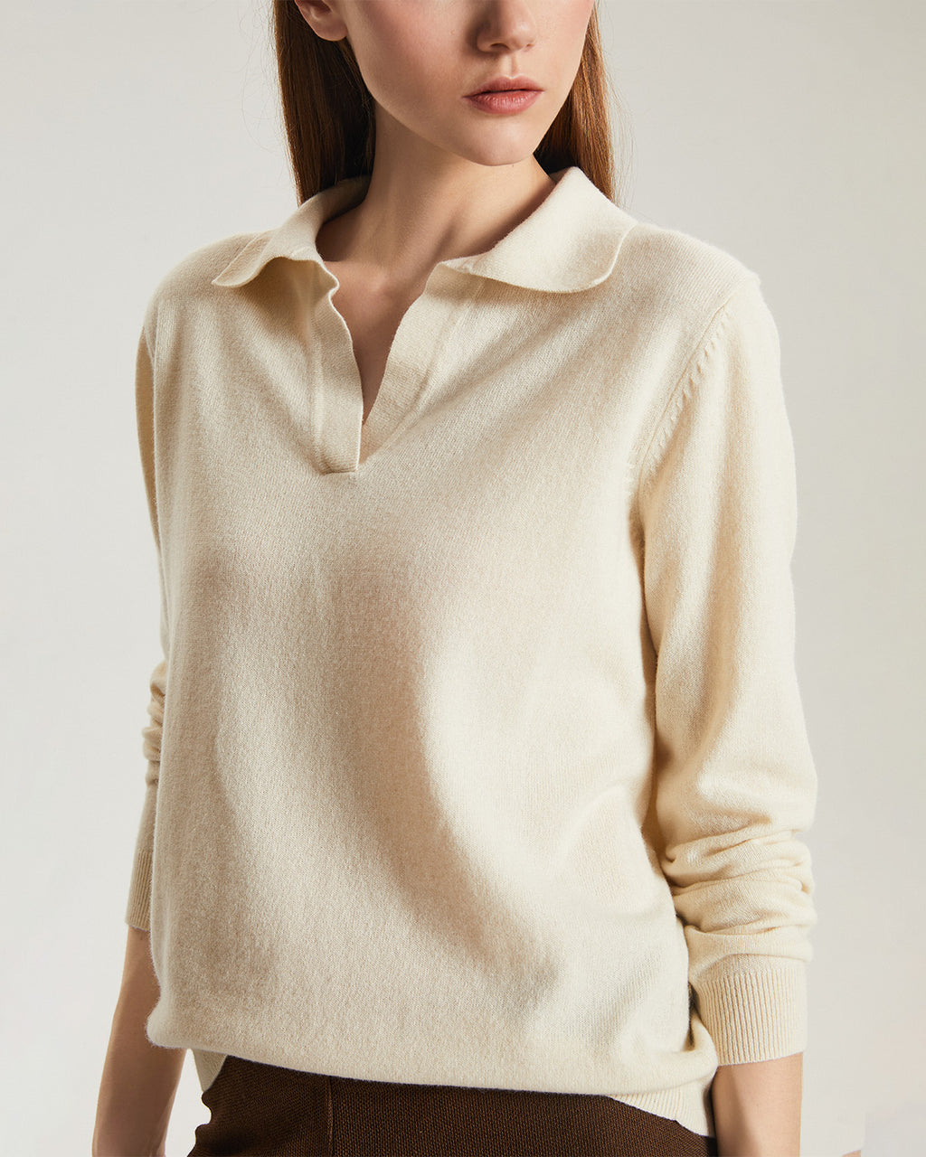 Cashmere Polo Sweater
