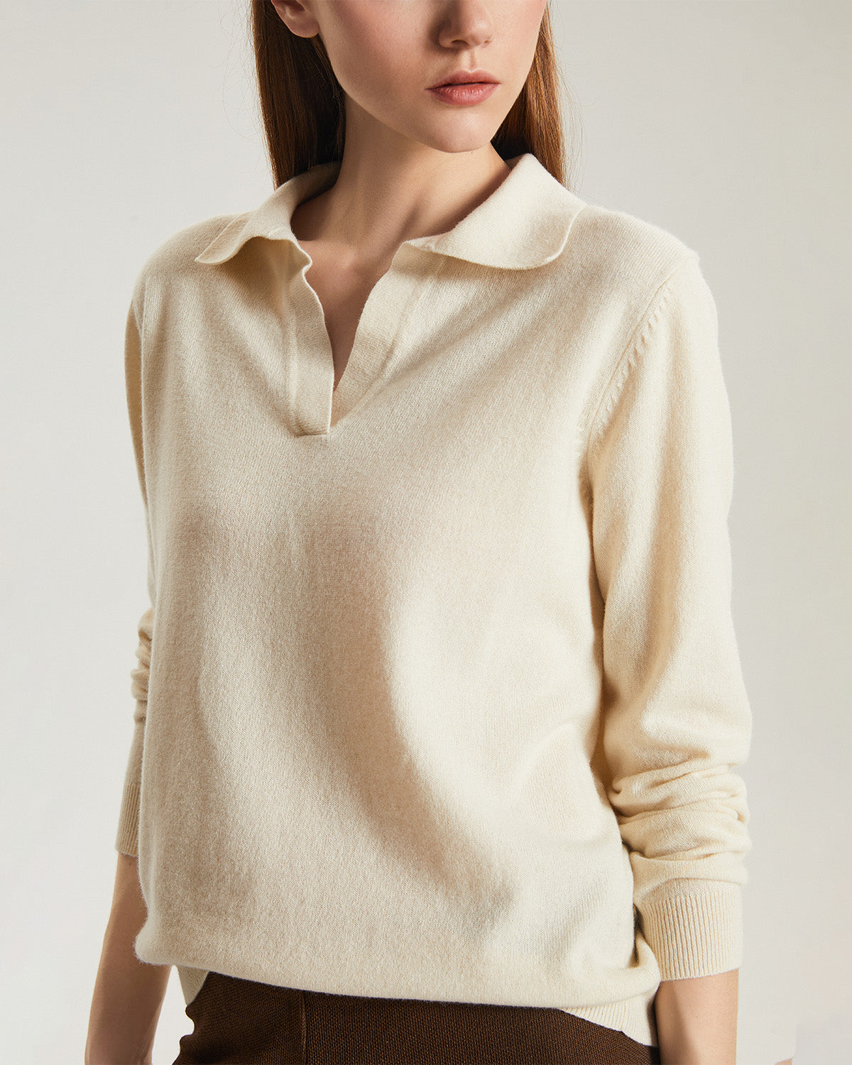 Cashmere Polo Sweater