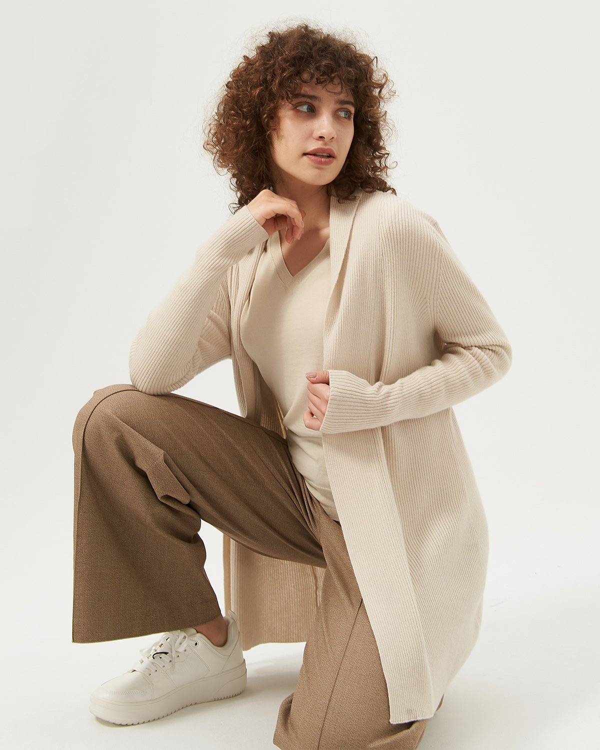 Longline Cashmere Cardigan