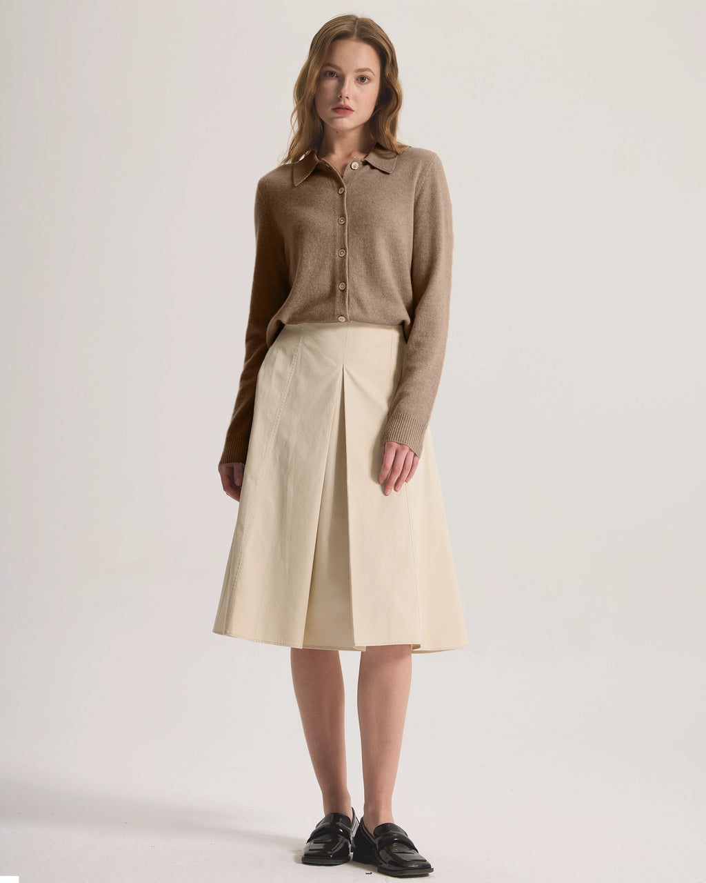 cashmere button down cardigan
