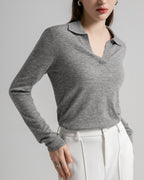Super Lightweight Worsted Cashmere Polo