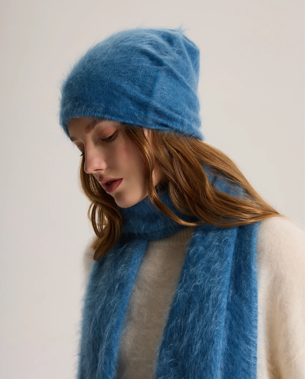 Brushed Cashmere Ski Beanie