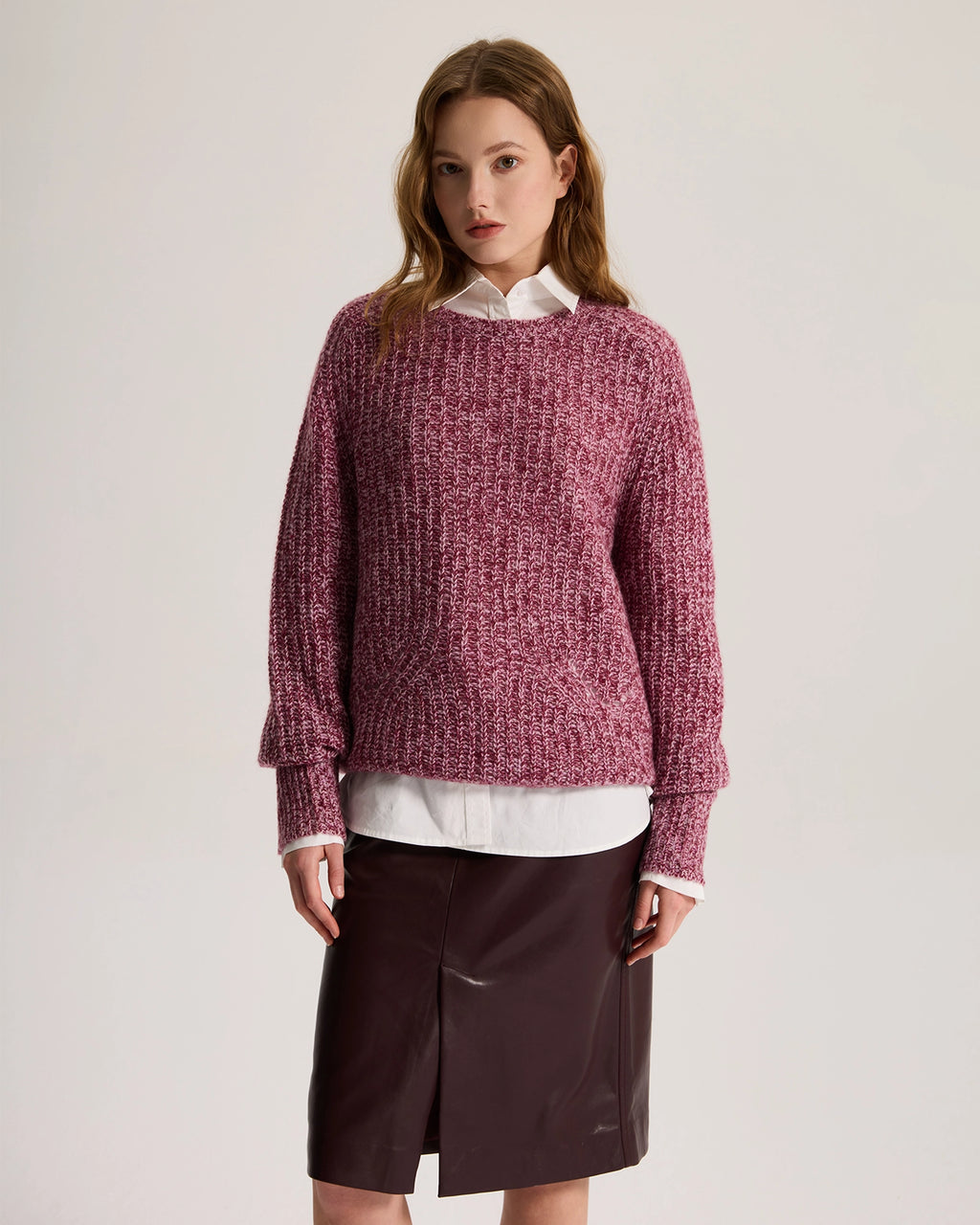 Marled Cashmere Sweater