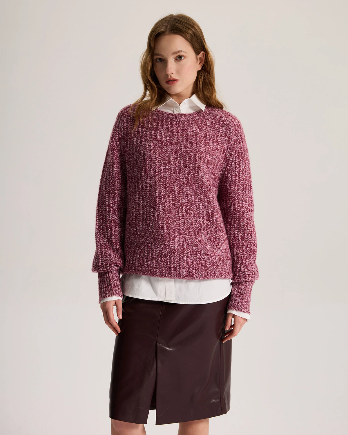 Marled Cashmere Sweater