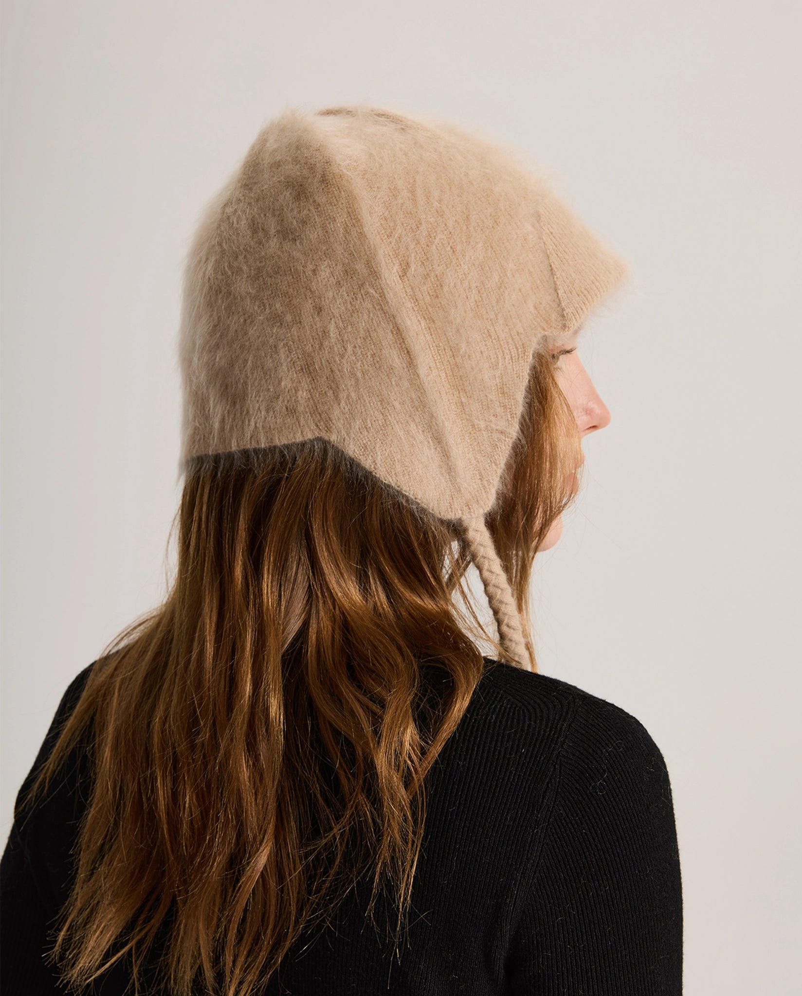 Brushed Cashmere Earflaps Hat