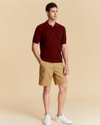 Jacquard Wool Polo Shirt