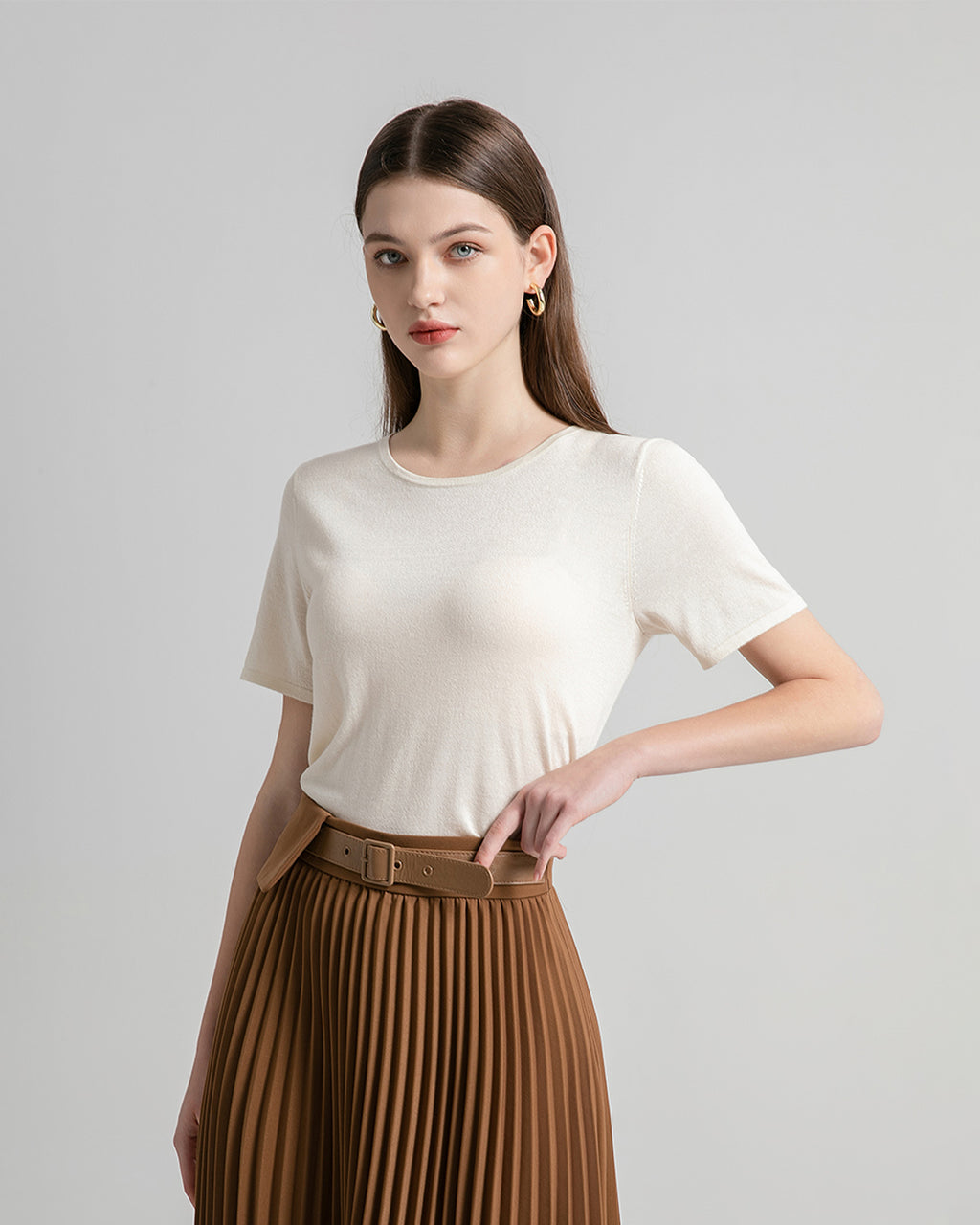 Silk Cashmere T shirt