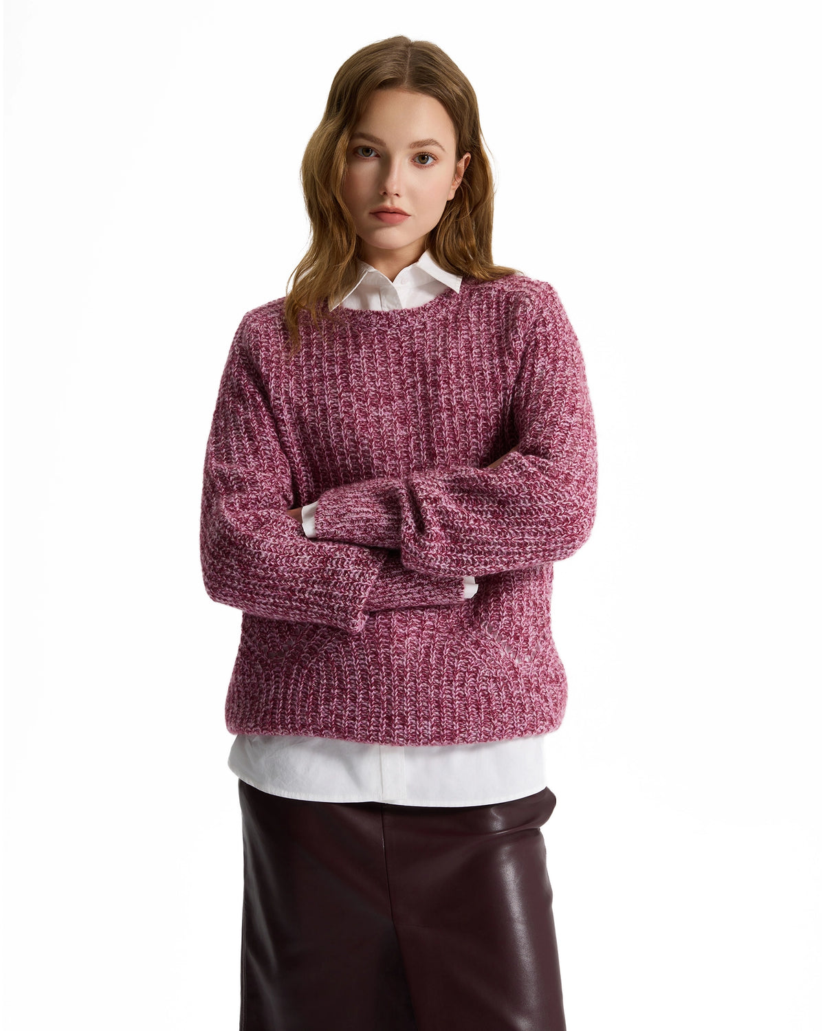 Marled Cashmere Sweater