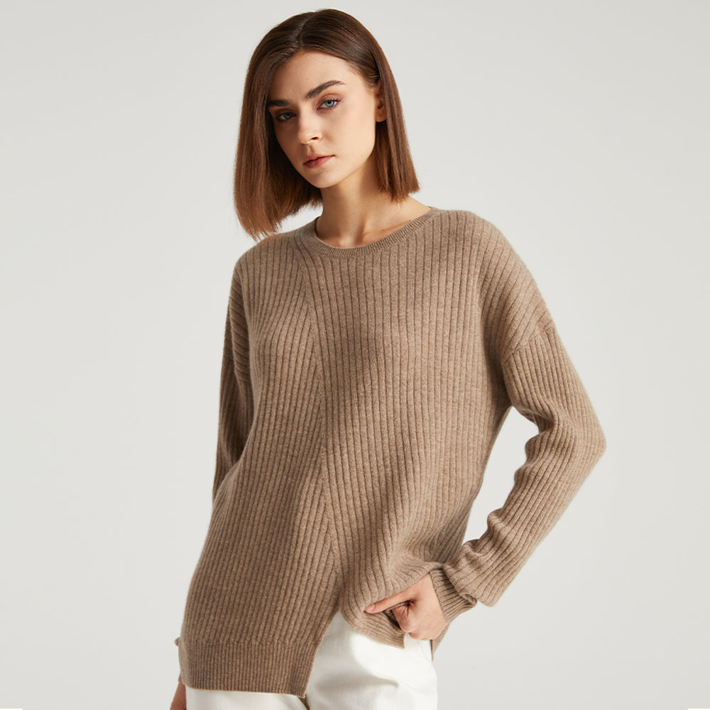 Oversize Drop Shoulder Cashmere Sweater