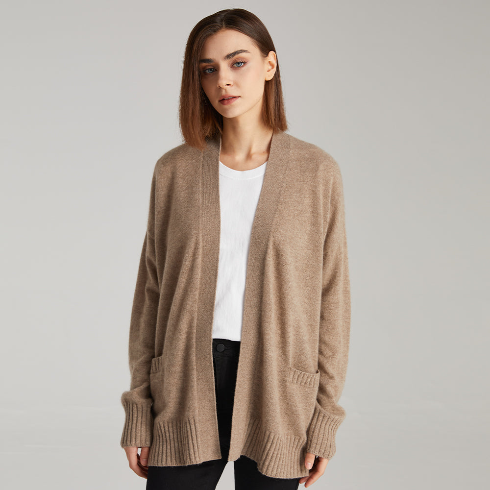 Front Open Cashmere Cardigan