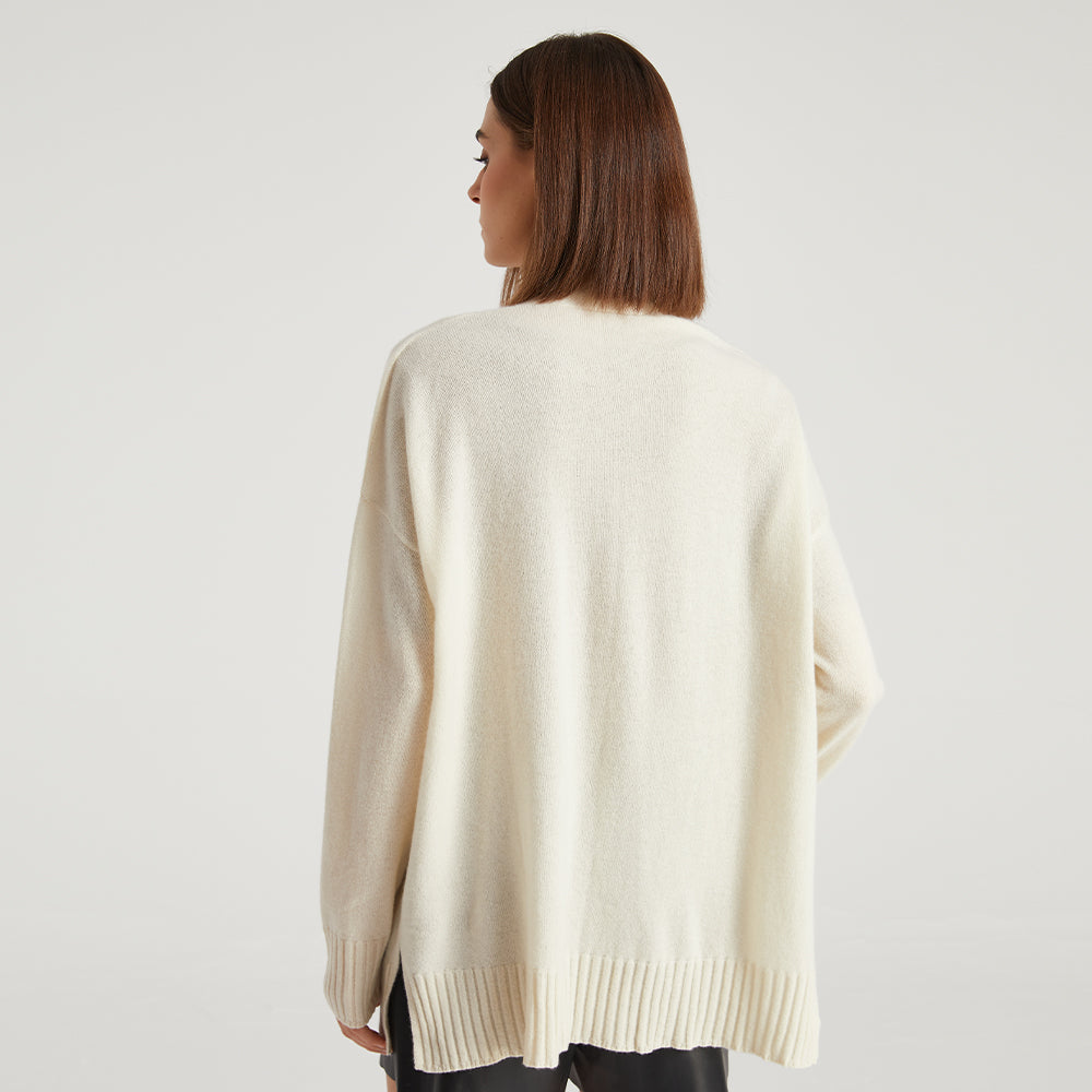 Front Open Cashmere Cardigan