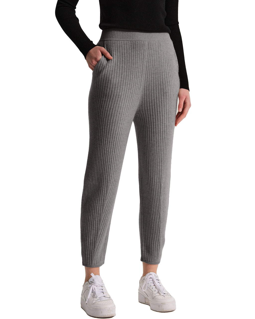 Ribbed Cashmere Jogger